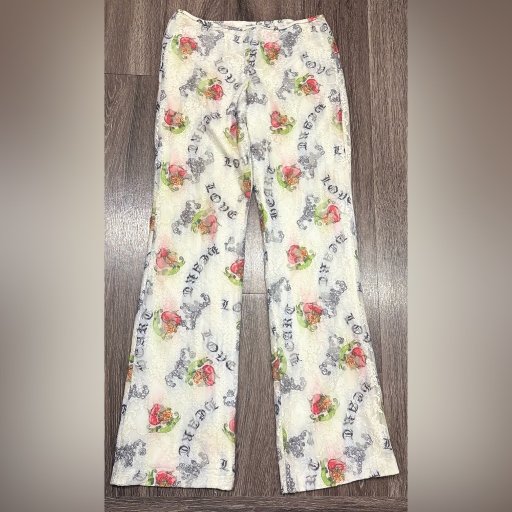 Tracy Lynn Women's Art to wear Golf Lace Pants Size Medium
